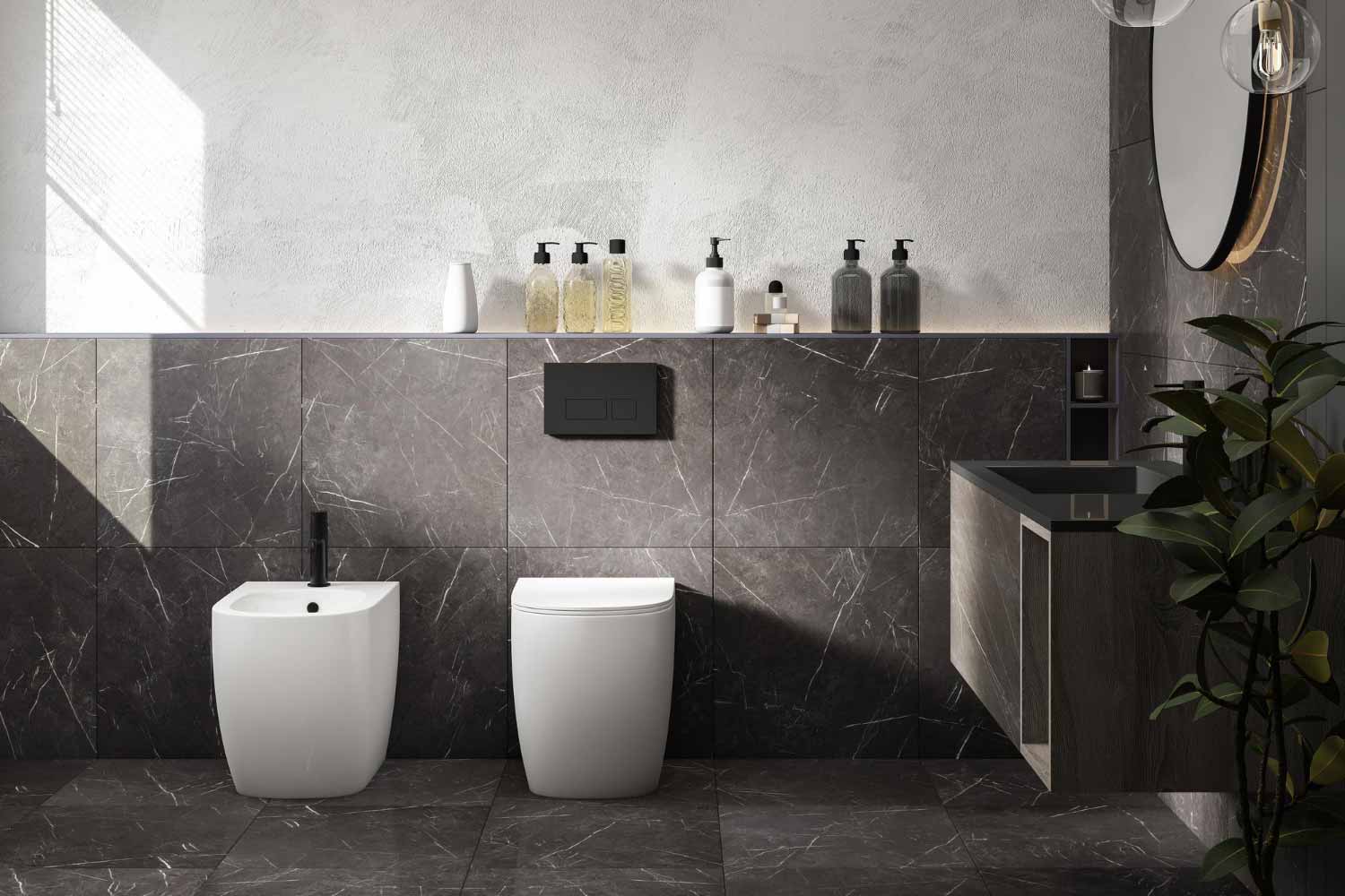 Accesorios modernos para baños